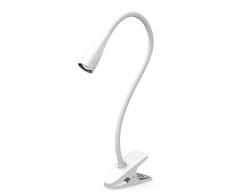 Ranex 1001124 Lampe de Bureau LED Ã Pince Blanc