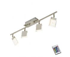 Briloner Leuchten 2530-042 Plafonnier LED 3,6 W Métal/Plastique Nickel Mat