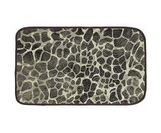 Douceur dIntérieur Tapis Velours Imprimée Peau Guépard 45 x 75 cm
