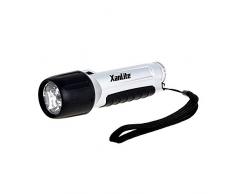 Xanlite TO948 Torche 4 LED Blc Etanche Noir/Gris