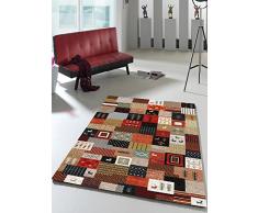 Un Amour de Tapis 33938 Ethno Carrel Tapis Moderne Polypropylène Multicolore 160 x 230 cm