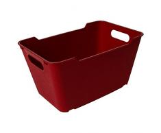 OKT 2053450 Loft Boîte de Rangement Plastique Rouge Bordeaux 20 L