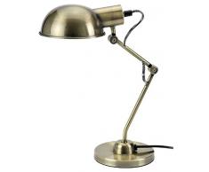 Mathias 3480492 Tea Lampe de Bureau E14 230 V Or Laiton Diamètre 14,2 cm Hauteur 40,5 cm
