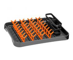 Premier Housewares 0806570 Égouttoir à Vaisselle Gris/Orange