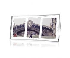 Umbra 313019-158 Prisma Cadre Photos 3 Vues Acier Chrome 48.3 x 23 x 8.3 cm