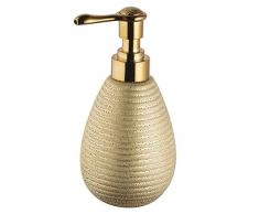 Bisk Distributeur de savon en céramique or X 8,5 X 9 X 17 Cm