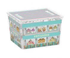 Kis 8419100 1935 01 C Box Style Cube Boutiques Boîte de Rangement Plastique Multicolore 27 L