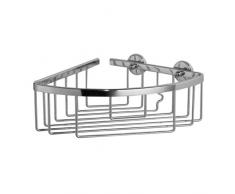 Nie Wieder Bohren AL111CR Aluxx Etagère dAngle 1 Niveau Profond Aluminium Chromé 19,2 x 20 x 9,2 cm