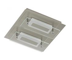 Briloner leuchten plafonnier lED 2 x 6 w 500 lm nickel mat 3561–022