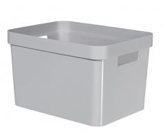 Curver 04741-099-01 Infinity Boîte de rangement Plastique Gris Clair 35,6 x 26,6 x 21,8 cm 17 L