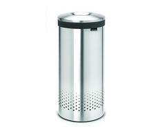 Brabantia Panier à linge avec couvercle Acier mat 35 l