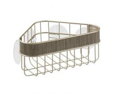 Interdesign 44088EU Twillo Panier de Douche en Coin pour le Bain des Enfants/Bébés Métal Champagne Perlé 27,17 x 18,03 x 10,41 cm