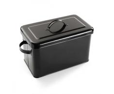 Versa 20410238 - Boîte À Pain Vintage Noire