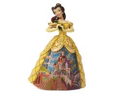 Disney Traditionsitions Figurine Belle en Robe avec Son Château