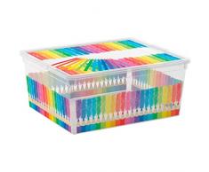 Kis 8409000 2061 01 C Box Style Colours Arty Boîte de Rangement Plastique Multicolore 18 L