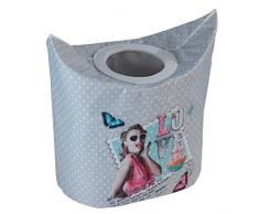 Wenko 62061100 Crazy Love Panier à Linge 53,0 x 38,0 x 5,0 cm