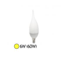 Vision-EL Ampoule Led 6W (60W) E14 Flamme opaque Blanc chaud