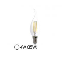 Vision-EL Ampoule Led 4W (35W) E14 Filament Flamme Blanc jour