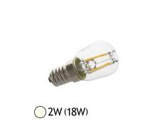 Vision-EL Ampoule Led 2W (18W) E14 Filament COB spécial Frigo-Hotte Blanc jour 4000°K