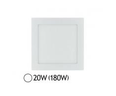 Vision-EL Plafonnier Led 20W (180W) encastrable 200x200 Blanc jour 6000°K