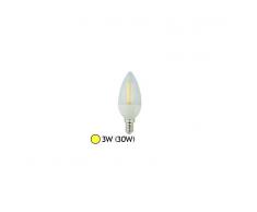 Vision-EL Ampoule Led COB 3W (30W) E14 Flamme claire Blanc chaud