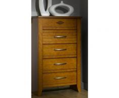 Chiffonnier 5 tiroirs Mathilda merisier,