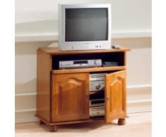 Meuble TV Cluzel 2 portes, plateau pivotant,
