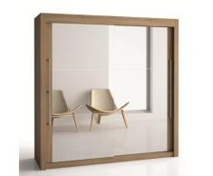 Armoire 2 portes miroir H220 cm Deborah, 180 cm