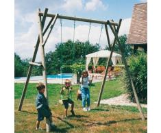Portique en bois 2 balançoires CIHB,