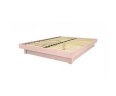 Lit plateforme bois massif, 140 x 200 cm