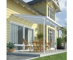Abri de terrasse 3 x 3 m Blanc CHALET ET JARDIN,