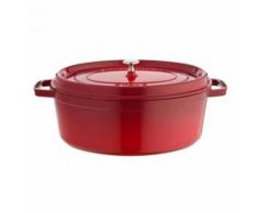 Cocotte ovale STAUB 33 cm rouge piment,