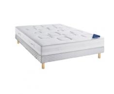 Matelas Seychelles 2 DUNLOPILLO et sommier tapissier CLASSIC, 160 x 200 cm