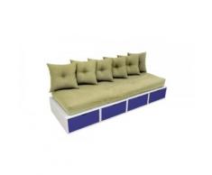 Banquette Sable + futon + coussins,