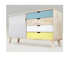 Buffet scandinave viking bois,