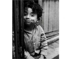 Gamin de Paris, 1955, Sabine WEISS, affiche 24x30 cm,