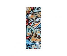 Papier peint lé unique Tag multicolore,