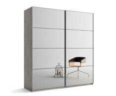 Armoire 2 portes miroir Delphy, 150 cm