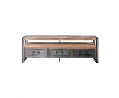 Meuble TV en bois 3 tiroirs Industry,