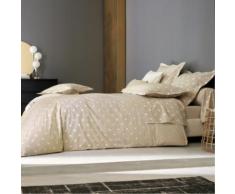 Parure de lit percale Charlotte BLANC DES VOSGES, Chanvre, 200 x 200 cm