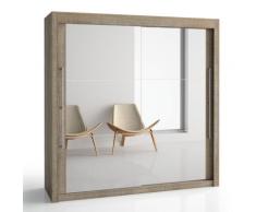 Armoire 2 portes miroir Deborah H200 cm, 150 cm