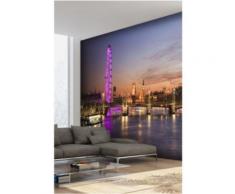 Papier peint Londres au coucher de soleil Intissé mat,