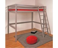 Lit Mezzanine Wolf, gris, 140 x 190 cm