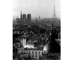 Paris 1950 , Paul POUGNET, affiche 24x30 cm,