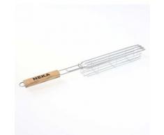 Grille barbecue à brochettes - 27 x 4 cm - Métal,