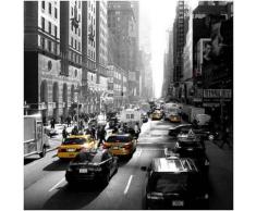 Sunset on Broadway, New York , Dominique OBADIA (1946-2009), affiche 30x30 cm,