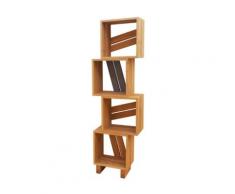 Meuble bibliothèque modulable 4 casiers bois et couleur,