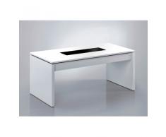 TABLE RELEVABLE AVEC PLATEAU DE VERRE LUCAS