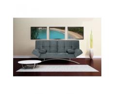 BANQUETTE CONVERTIBLE SARDAIGNE GREY STORM