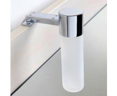 Spot de salle de bains à LED en zamak chromé H12,7cm Beige